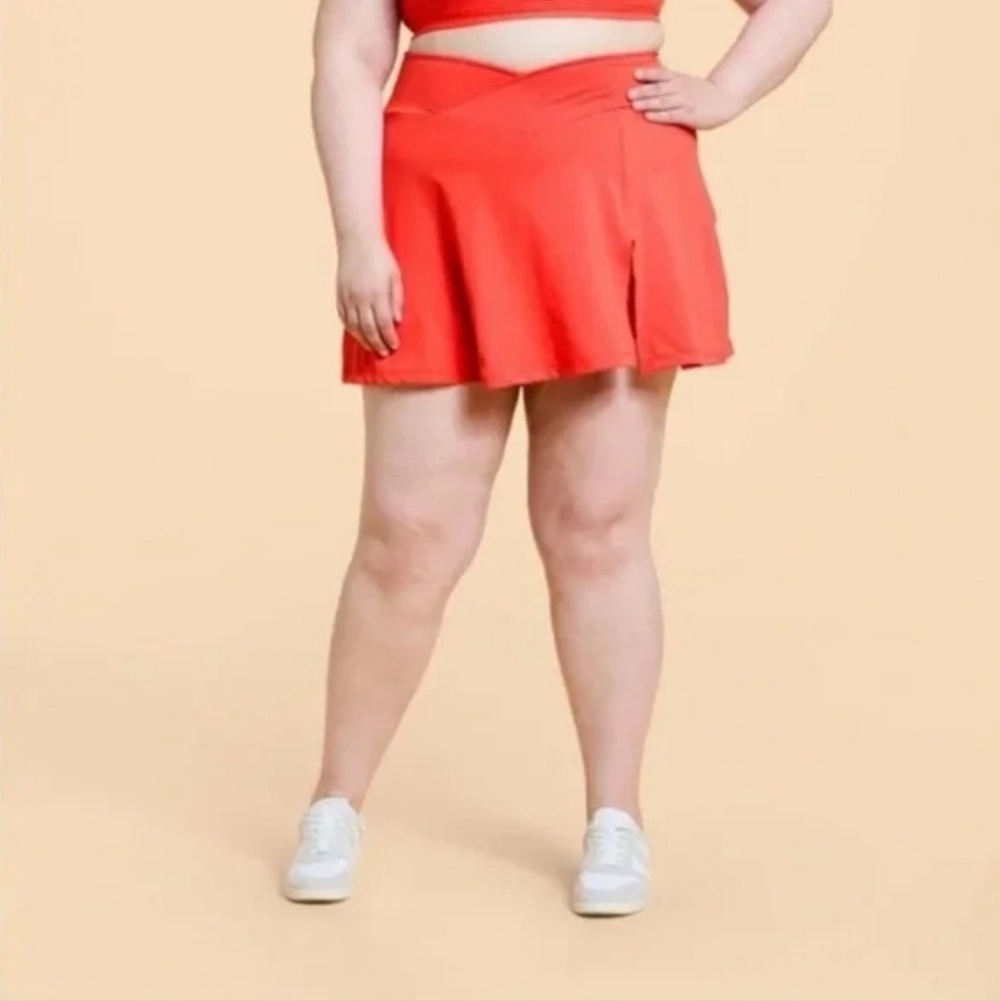 NWT Blogilates Active Skort In Spicy Orange Size Women's 3X